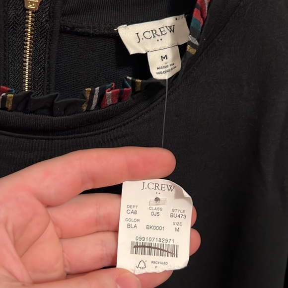 J. Crew Factory Tartan Ruffle-Collar Pullover - Picture 7 of 13